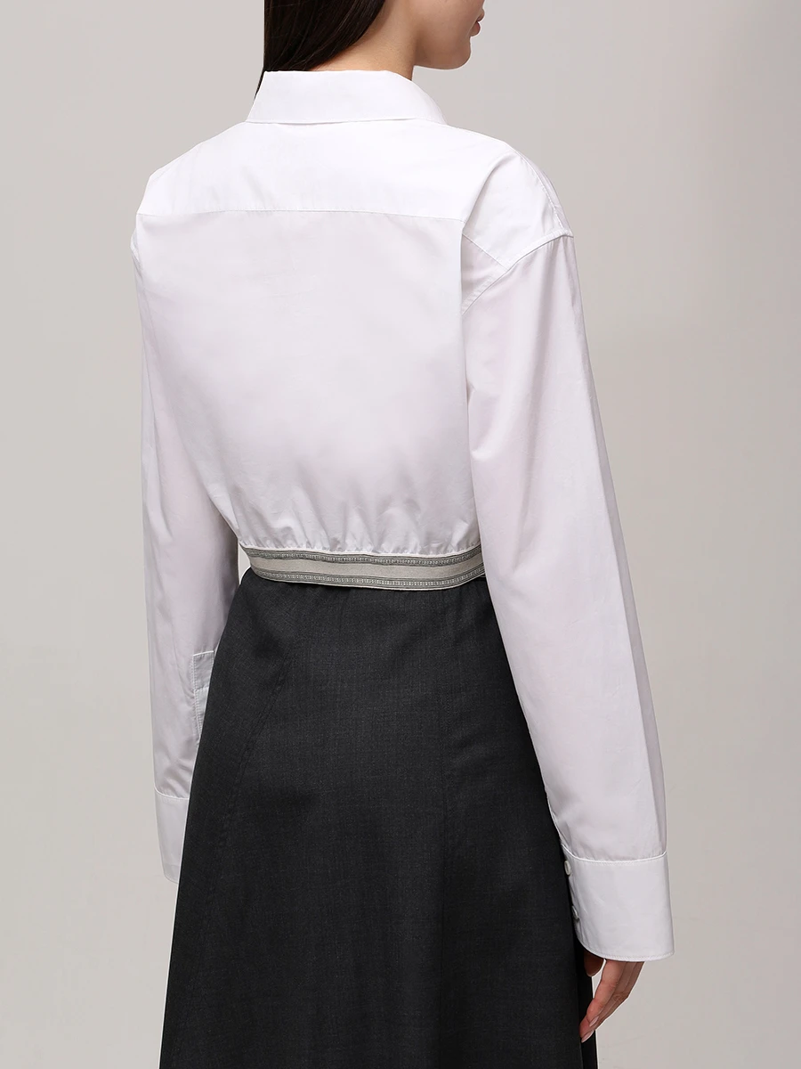 Рубашка хлопковая LOEWE S359Y05XAX 2090 Белый  Фото 3