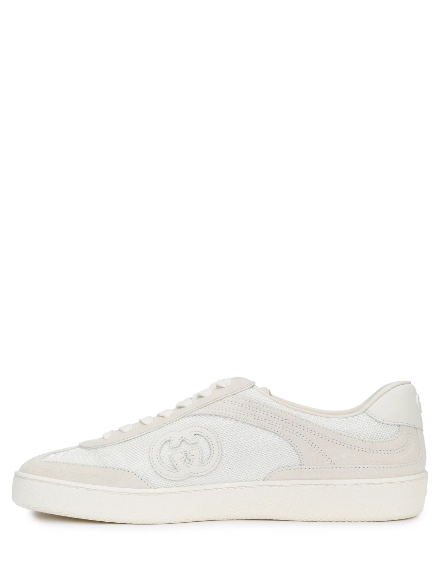 Кеды комбинированные G74 GUCCI 791742 AADM0 9110 Белый  Фото 3