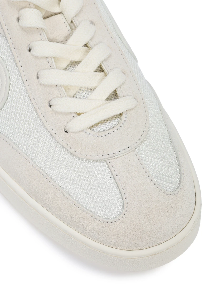 Кеды комбинированные G74 GUCCI 791742 AADM0 9110 Белый  Фото 5