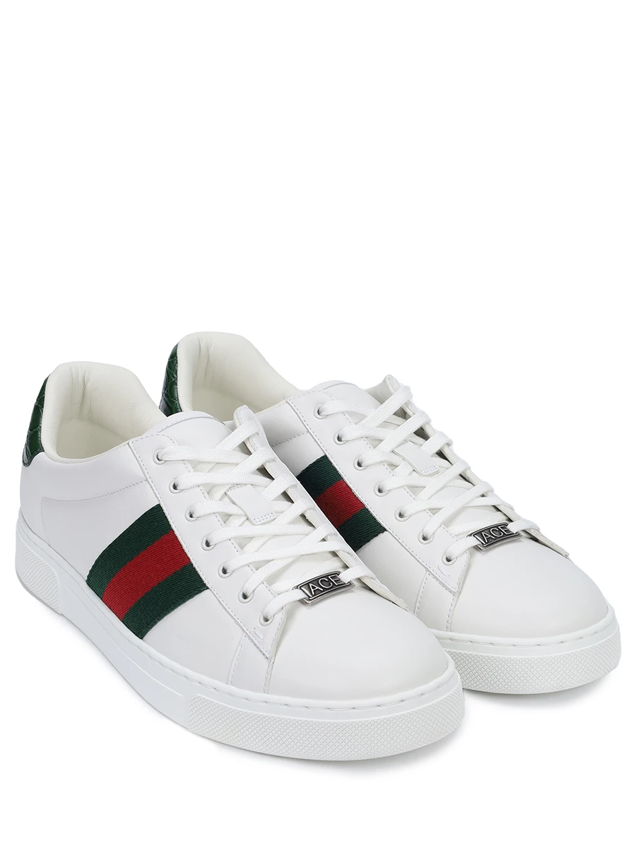 Кеды кожаные Ace GUCCI 757892 AACAG 9055 Белый  Фото 2