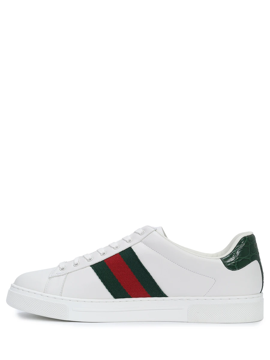 Кеды кожаные Ace GUCCI 757892 AACAG 9055 Белый  Фото 3