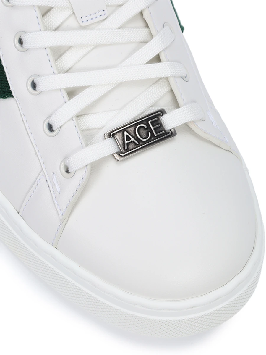 Кеды кожаные Ace GUCCI 757892 AACAG 9055 Белый  Фото 5