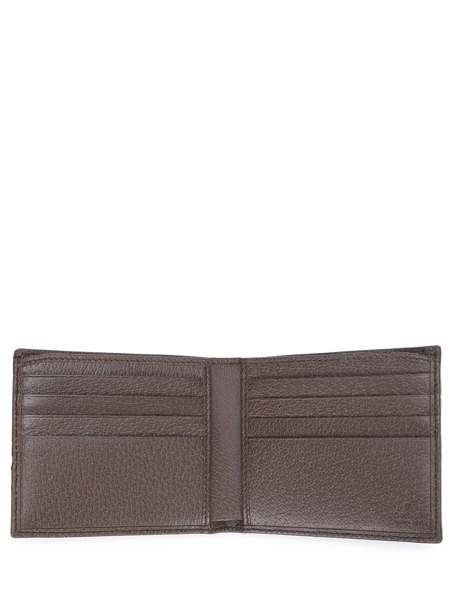 Кошелек из кожи и текстиля GUCCI 597606 96IWT 8745 Бежевый  Фото 3