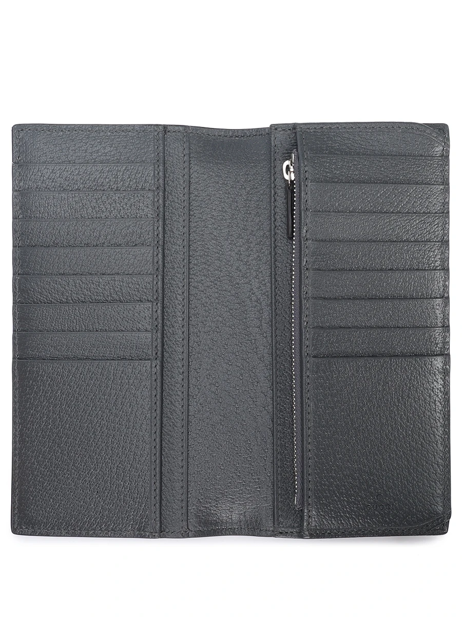 Кошелек из кожи и текстиля GUCCI 791746 UULBN 1244 Принт  Фото 3