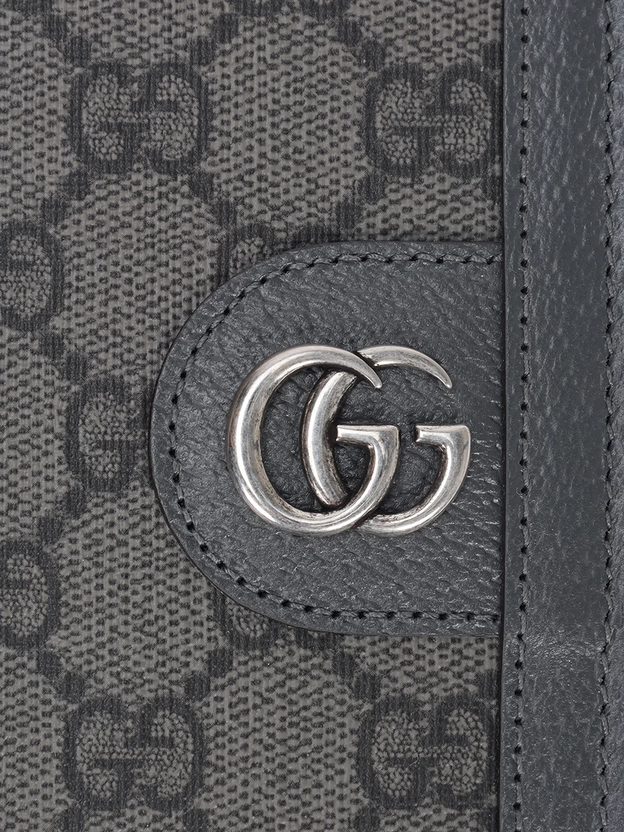 Кошелек из кожи и текстиля GUCCI 791746 UULBN 1244 Принт  Фото 4