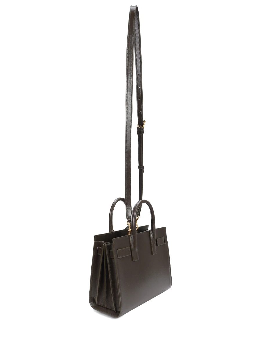 Сумка кожаная Sac de Jour SAINT LAURENT 392035 02G9W 3212 Хаки  Фото 3