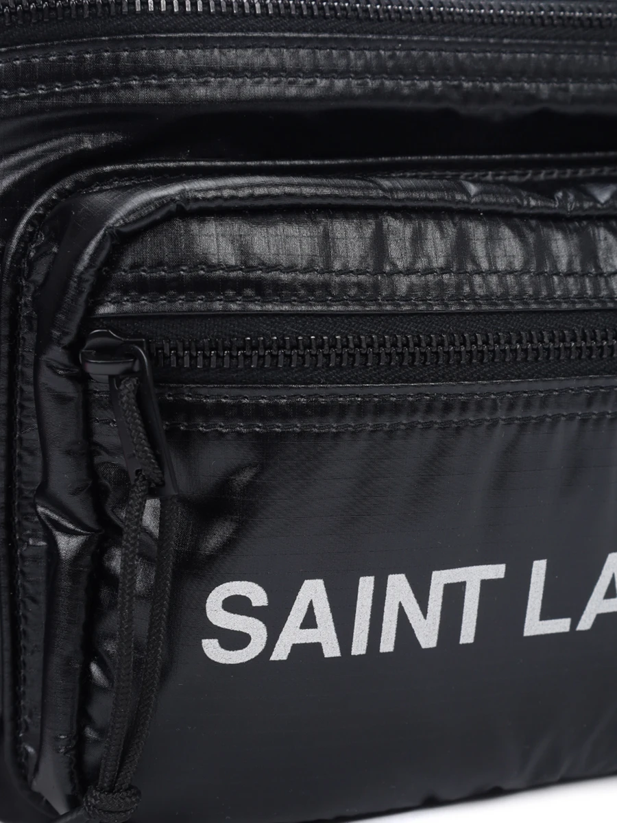 Сумка текстильная SAINT LAURENT 581375 HO21Z 1054 Черный  Фото 5