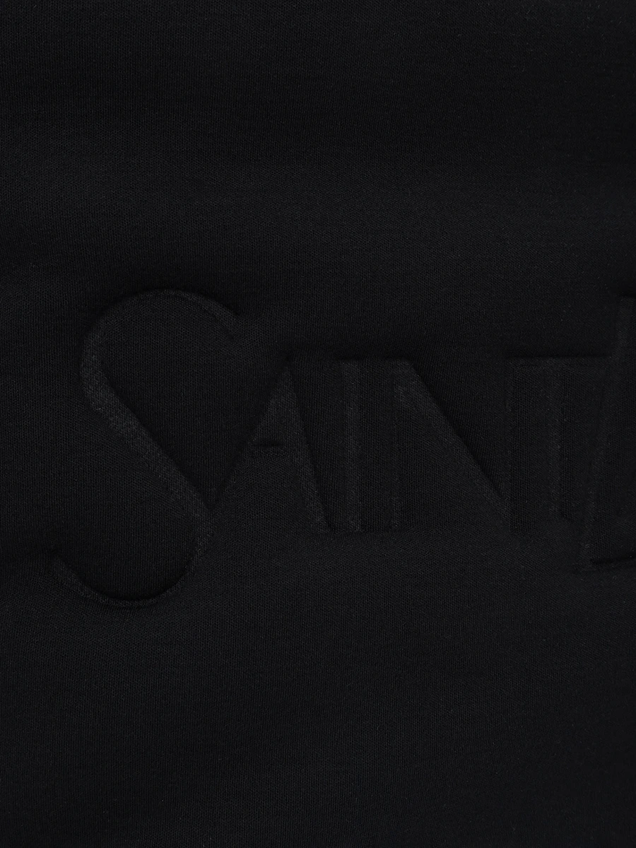 Сумка текстильная SAINT LAURENT 756269 FADNI 1000 Черный  Фото 5