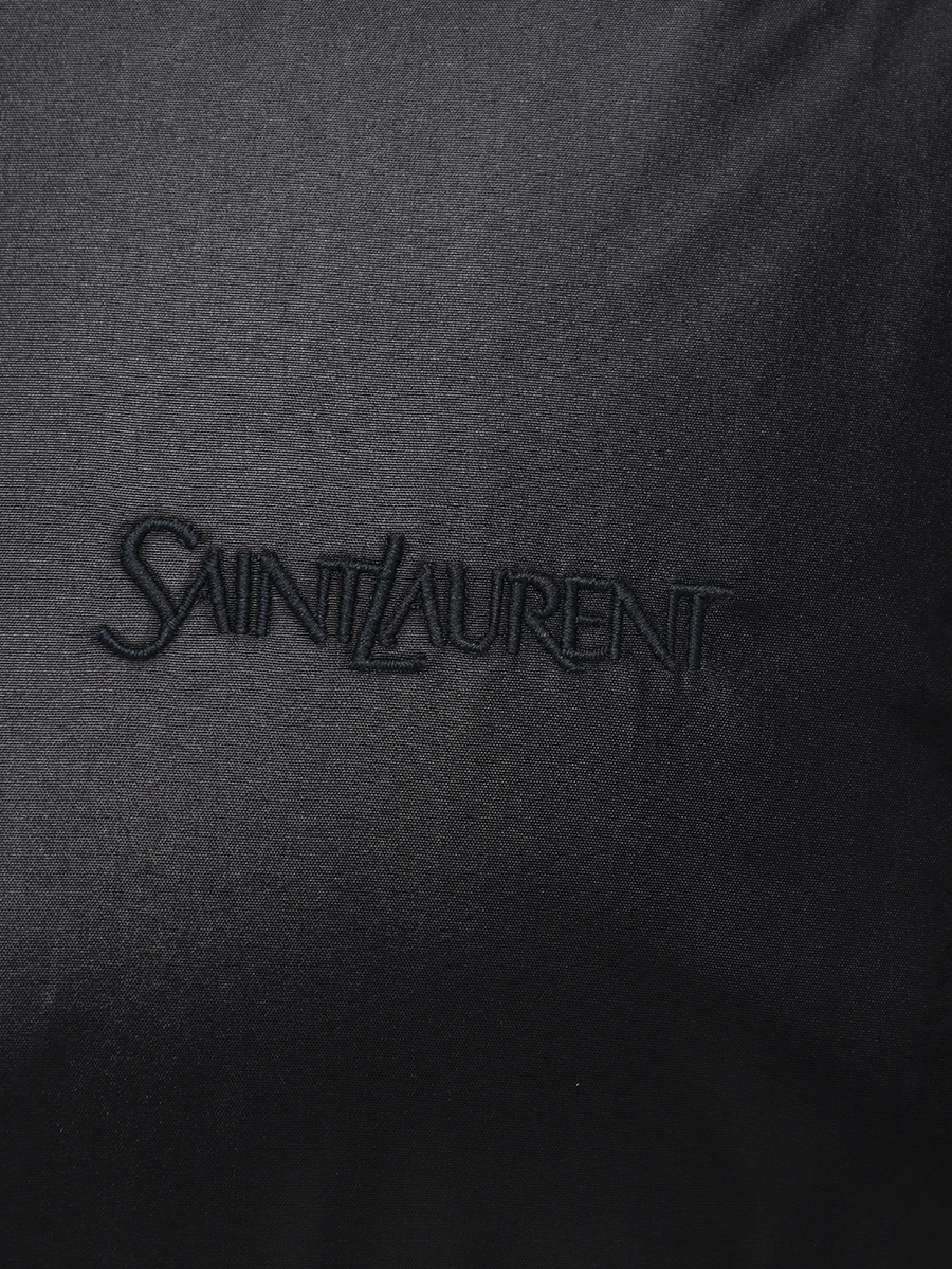 Пуховик стеганый SAINT LAURENT 745644 Y9G12 1001 Черный  Фото 5