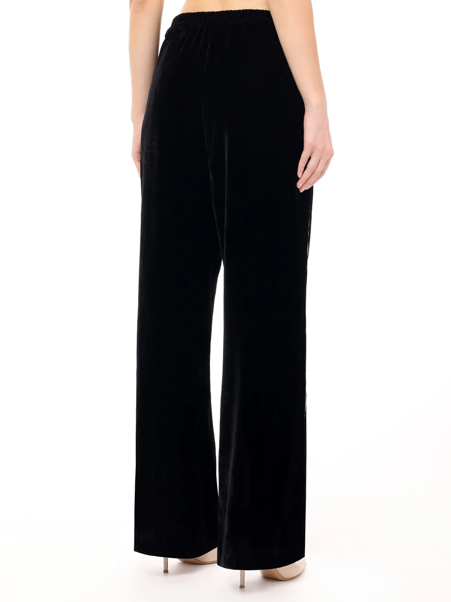 Брюки шелковые YANINA Т-2941 Черный  Фото 3