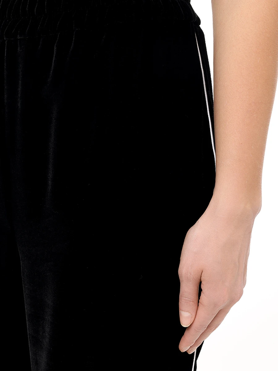 Брюки шелковые YANINA Т-2941 Черный  Фото 5