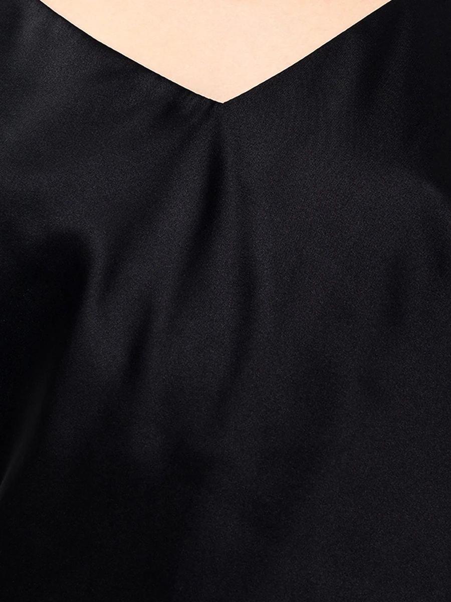 Топ шелковый YANINA Т-2381 Черный  Фото 5