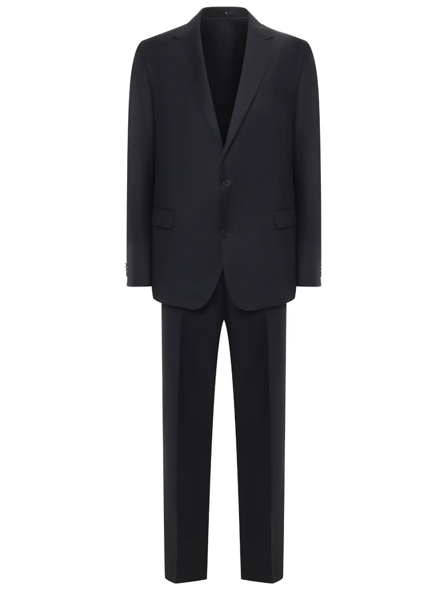 Костюм шерстяной EDUARD DRESSLER 10001/01/6B51/NARDO/3B25 6R JEFF Черный  Фото 2