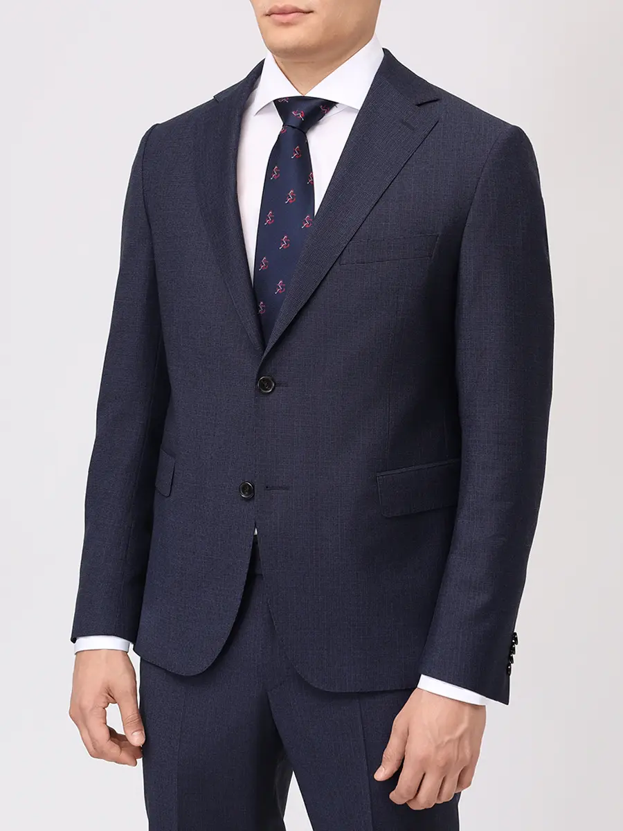 Костюм шерстяной EDUARD DRESSLER 52116/42/5B31/SEAN/3B20 6C JIM Синий  Фото 5