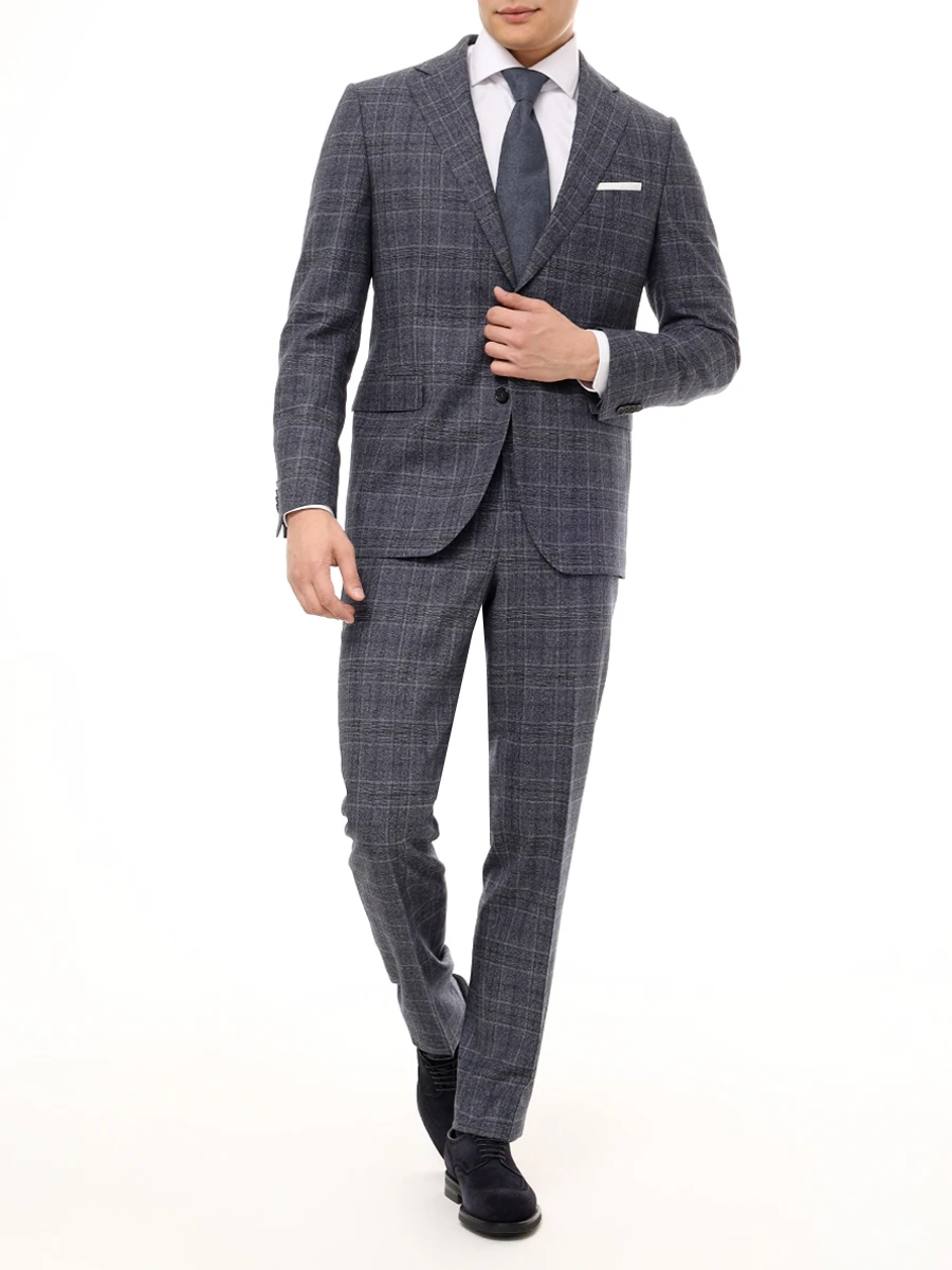 Костюм шерстяной EDUARD DRESSLER 56215/43/5B31/3B35 JIM 6R sc-sean Синий  Фото 2