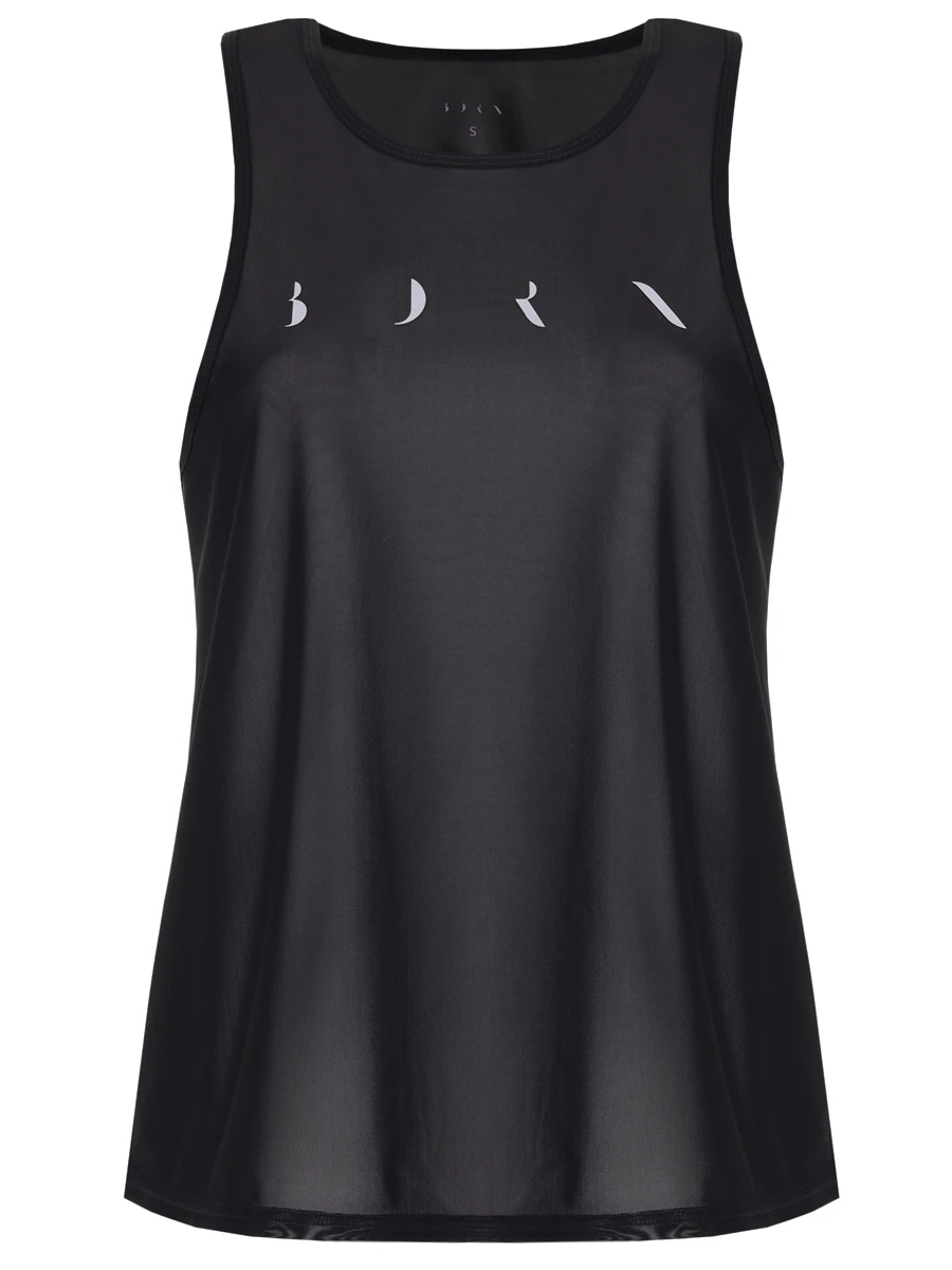 Топ с логотипом BORN FW24CS55-C BORA Черный 