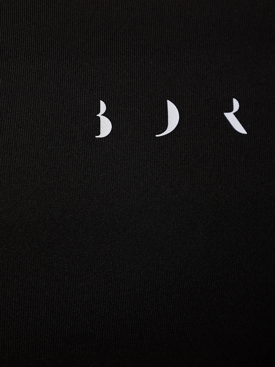 Топ с логотипом BORN FW24CS43-B INDRA Черный  Фото 6