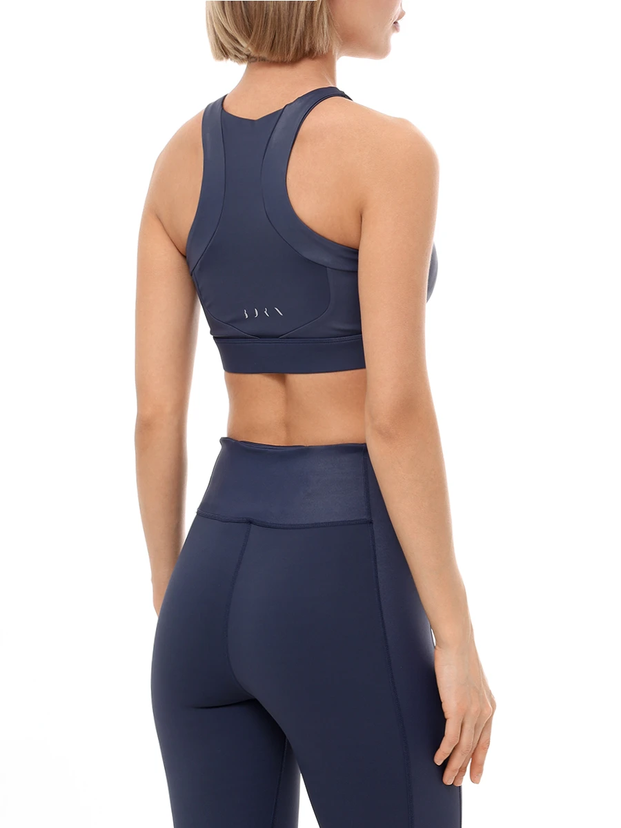 Топ однотонный BORN FW24CS95-B LUANA Синий  Фото 3