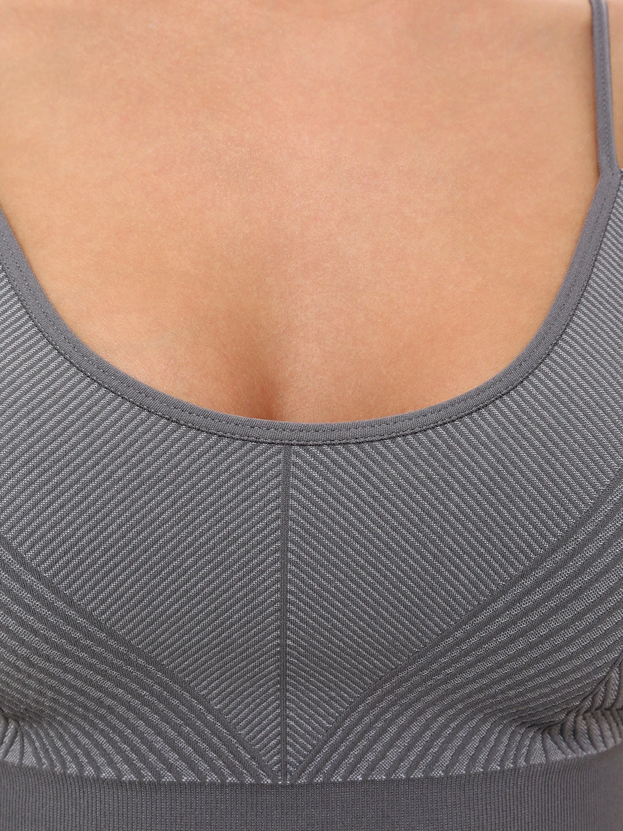 Топ однотонный BORN FW24SM16-B SAKURA Серый  Фото 5