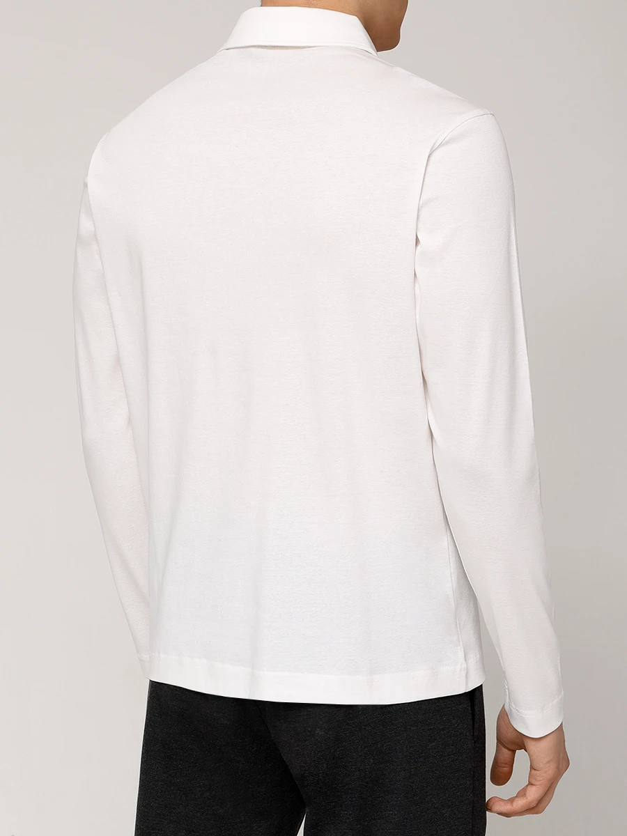 Поло хлопковое Mika BOGNER 58099436/753 MIKA-1 Белый  Фото 3