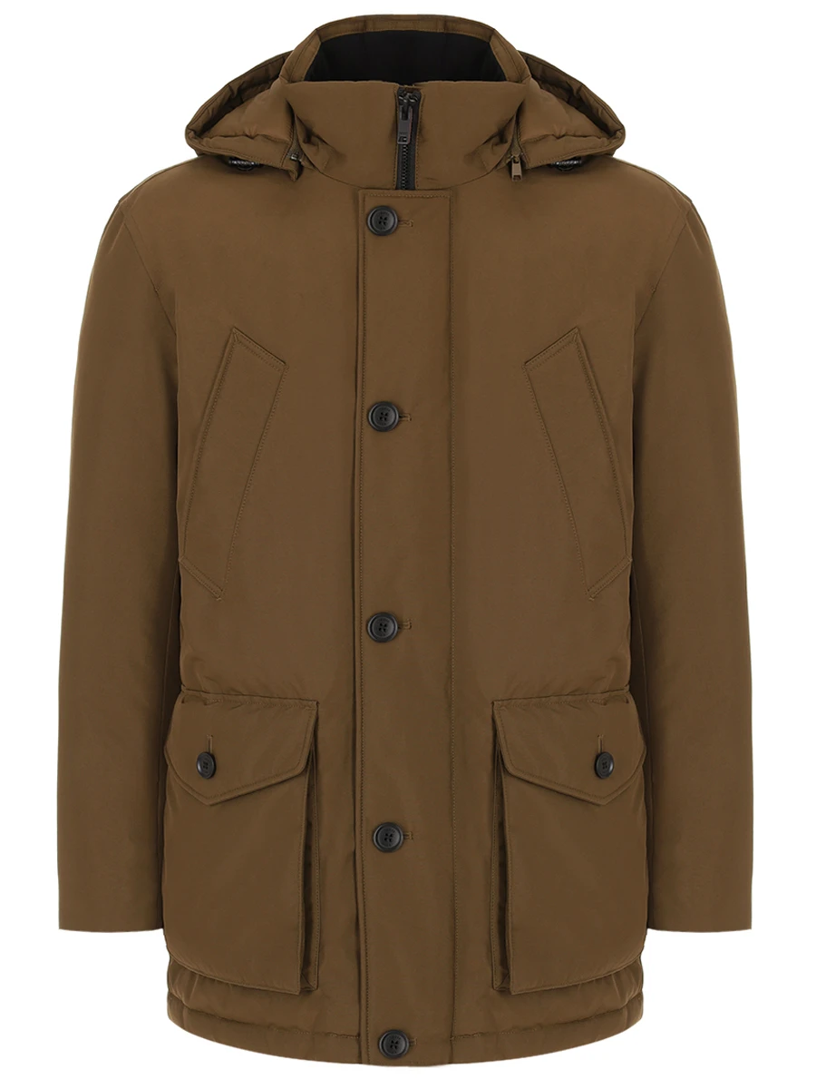 Куртка однотонная BOSS 50499551/368 Зеленый 