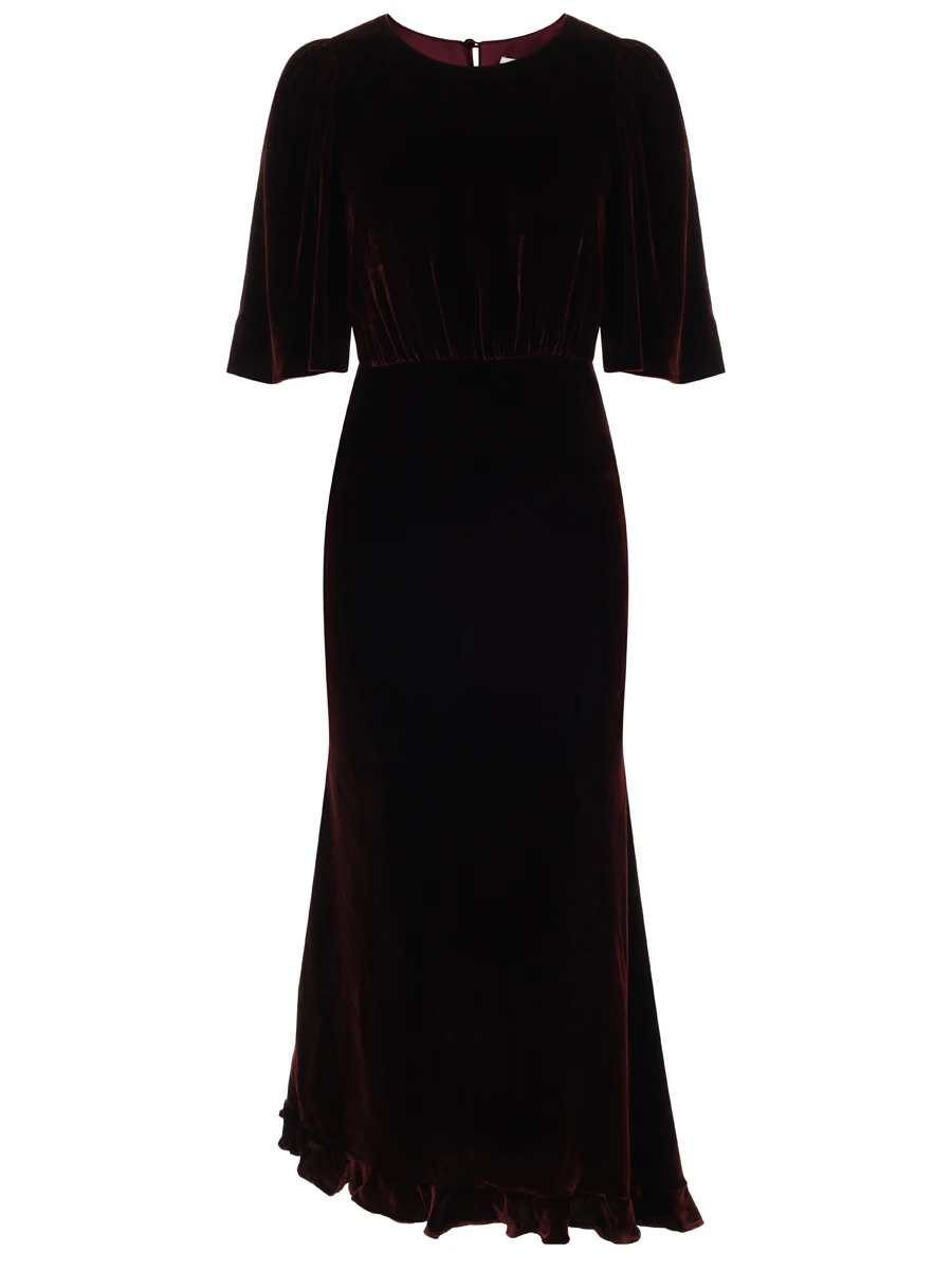 Платье бархатное SALONI 10892-39 Бордовый 