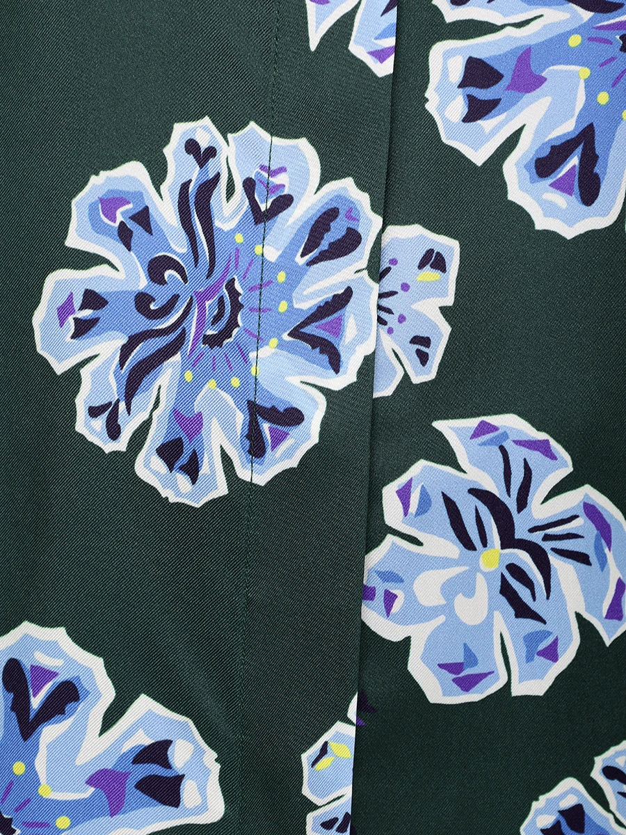 

Блуза шелковая, Зеленый, 849406 / 058