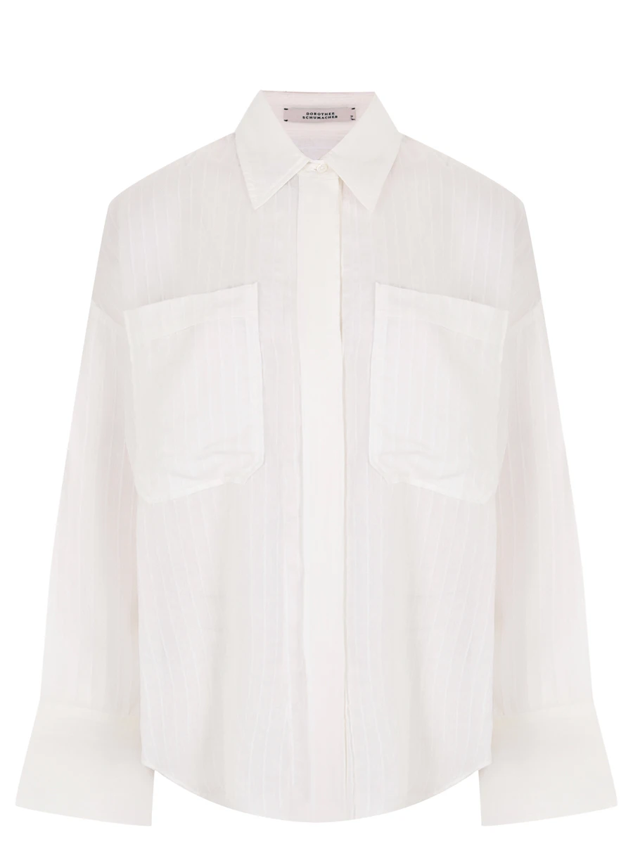 Рубашка из вискозы DOROTHEE SCHUMACHER 842016 / 100 Белый 
