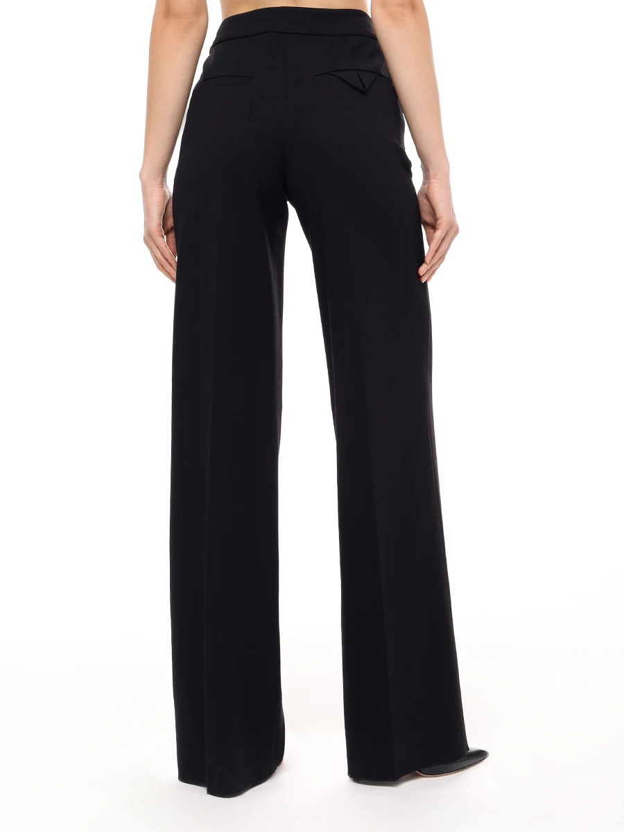 Брюки из вискозы DOROTHEE SCHUMACHER 848003 / 999 Черный  Фото 3