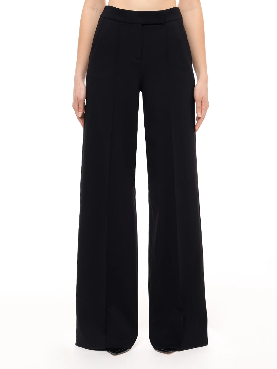 Брюки из вискозы DOROTHEE SCHUMACHER 848003 / 999 Черный  Фото 4