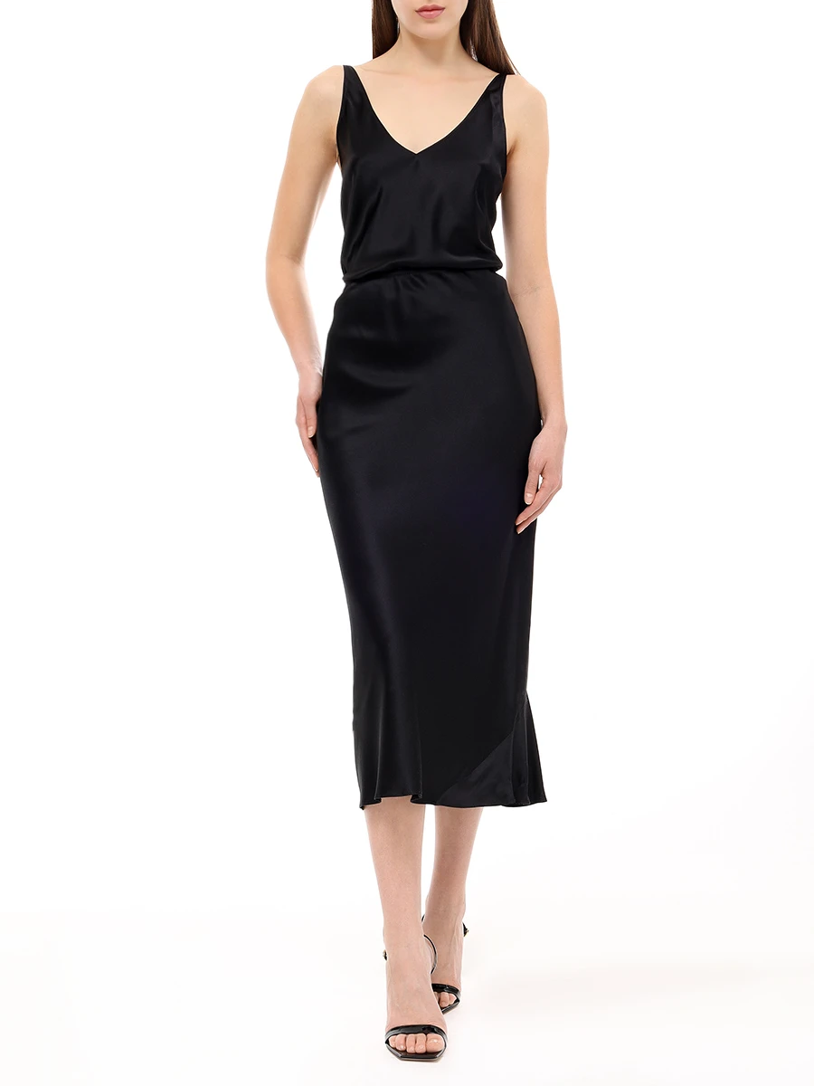 

Юбка шелковая, Черный, 049504 / 999