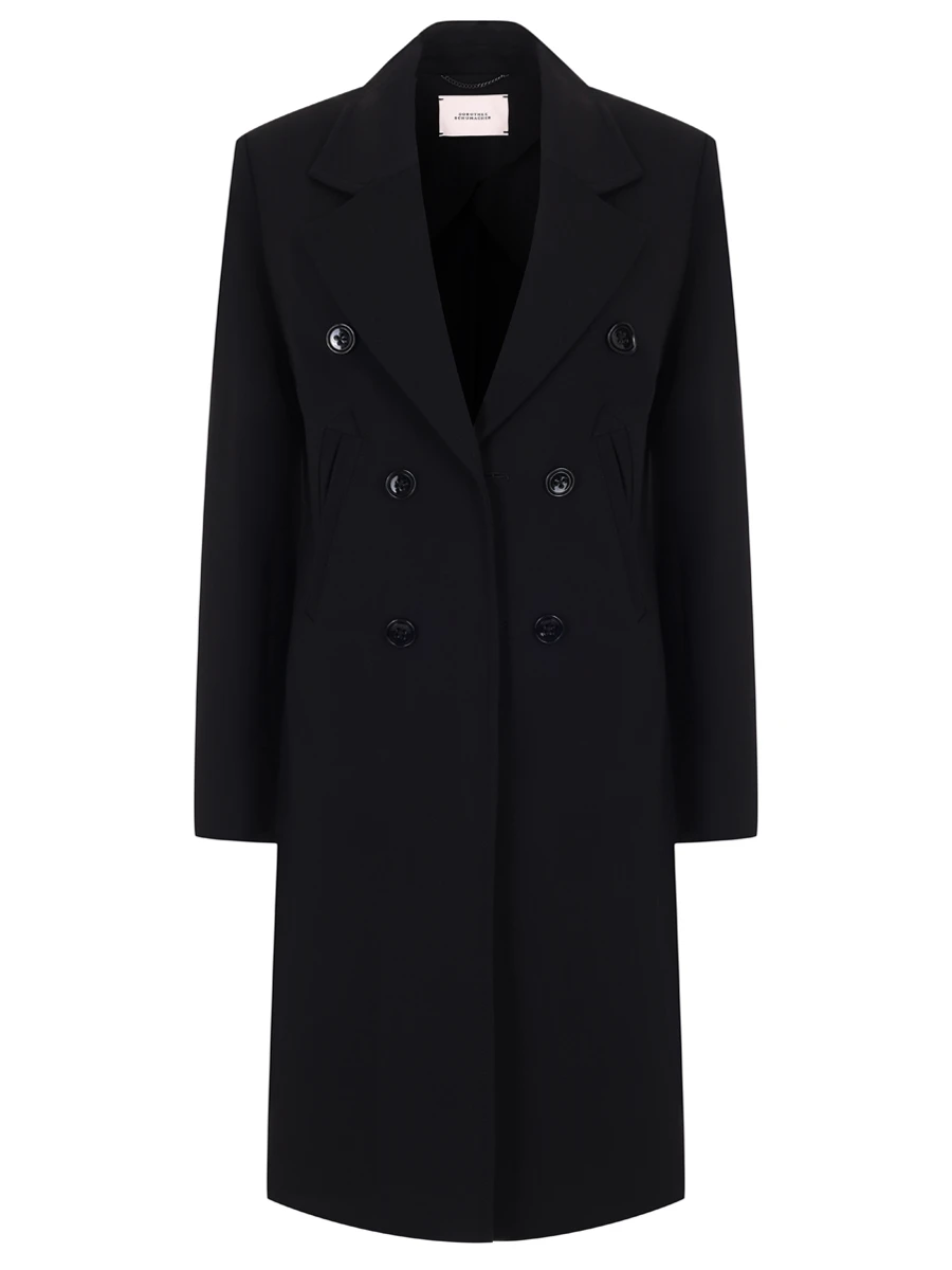 Пальто из вискозы DOROTHEE SCHUMACHER 848001 / 999 Черный 