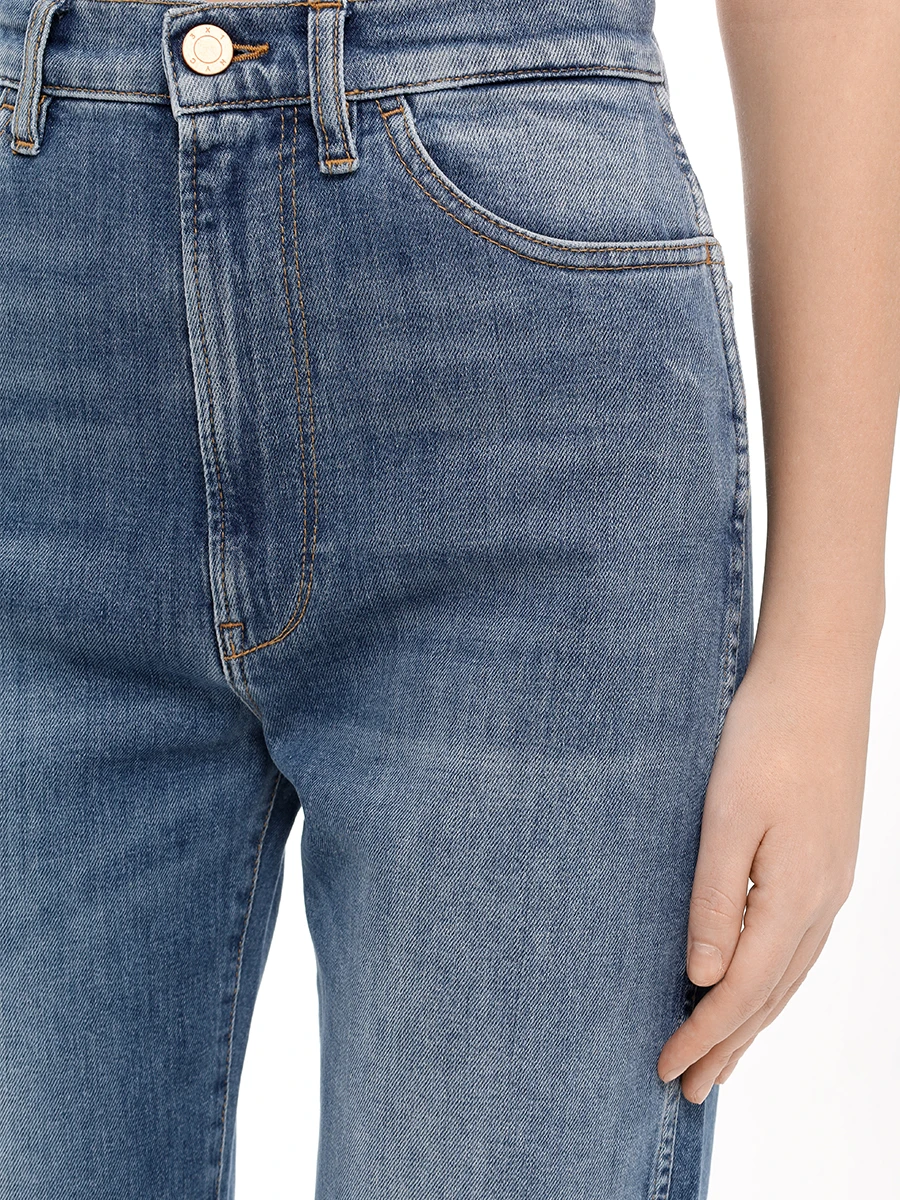 Джинсы хлопковые 3X1 31-W43040-DC03RG Деним  Фото 5