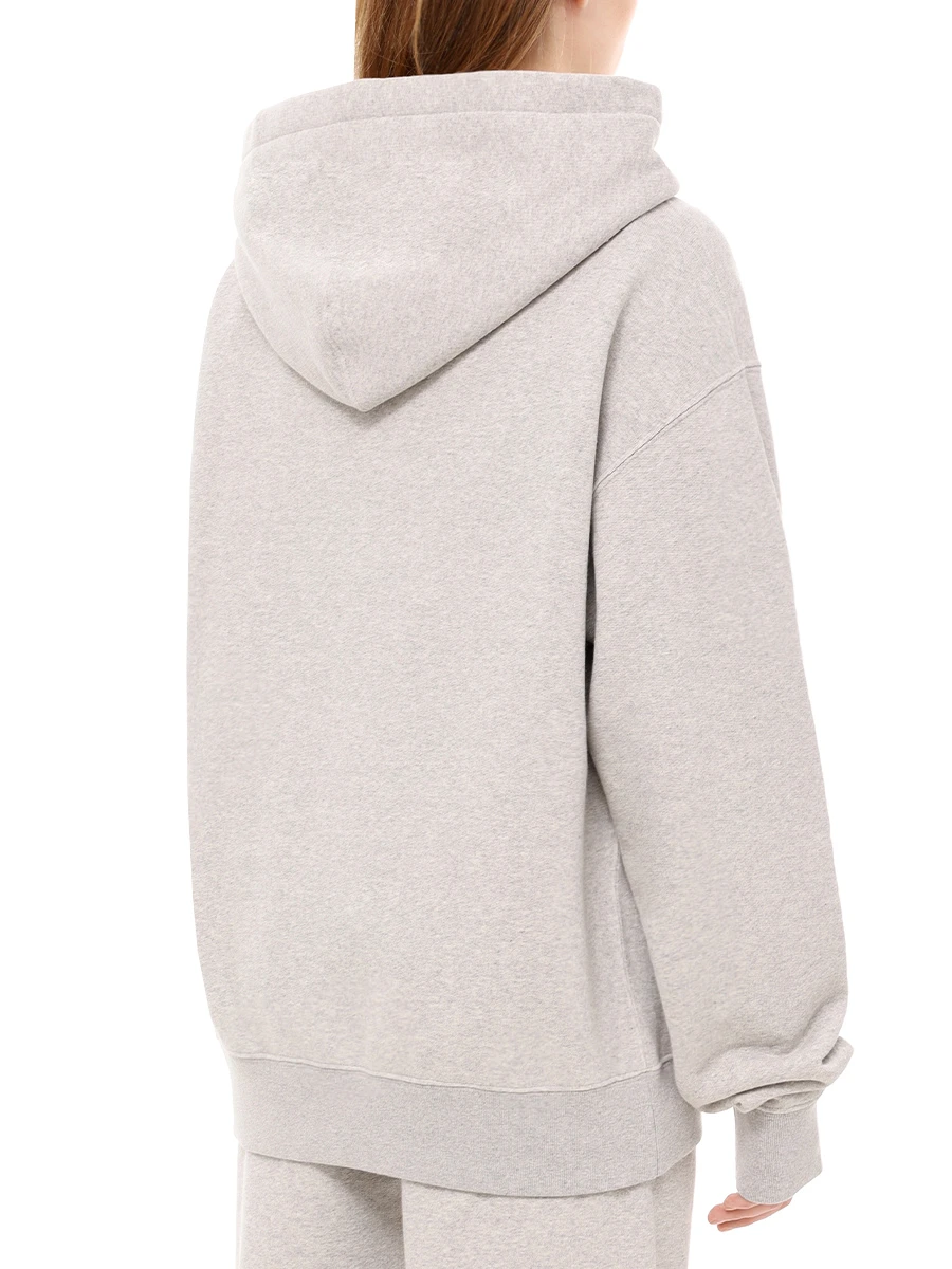 Худи хлопковое JIL SANDER J40GU0002 J20010 052 Серый  Фото 3