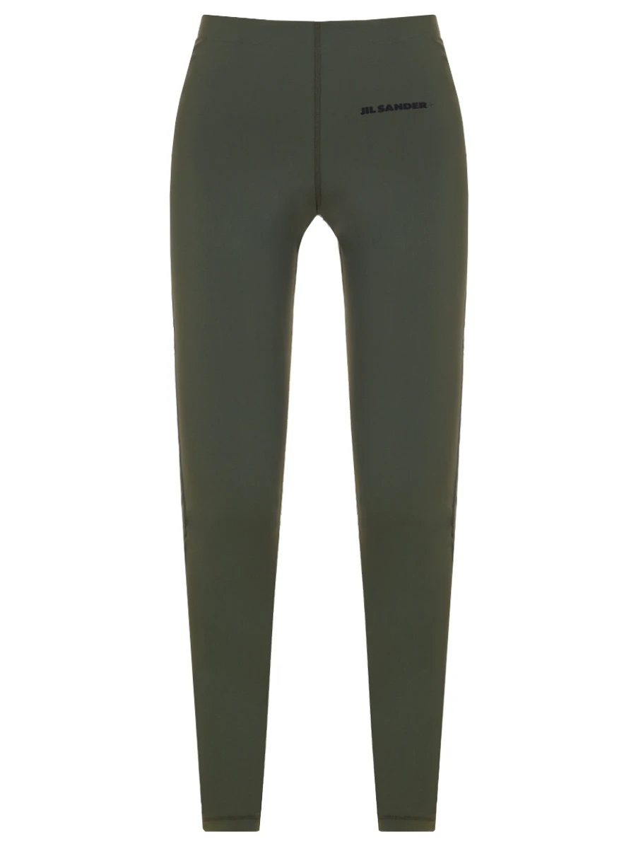 Леггинсы с логотипом JIL SANDER J40KA0028 J20031 312 Зеленый 