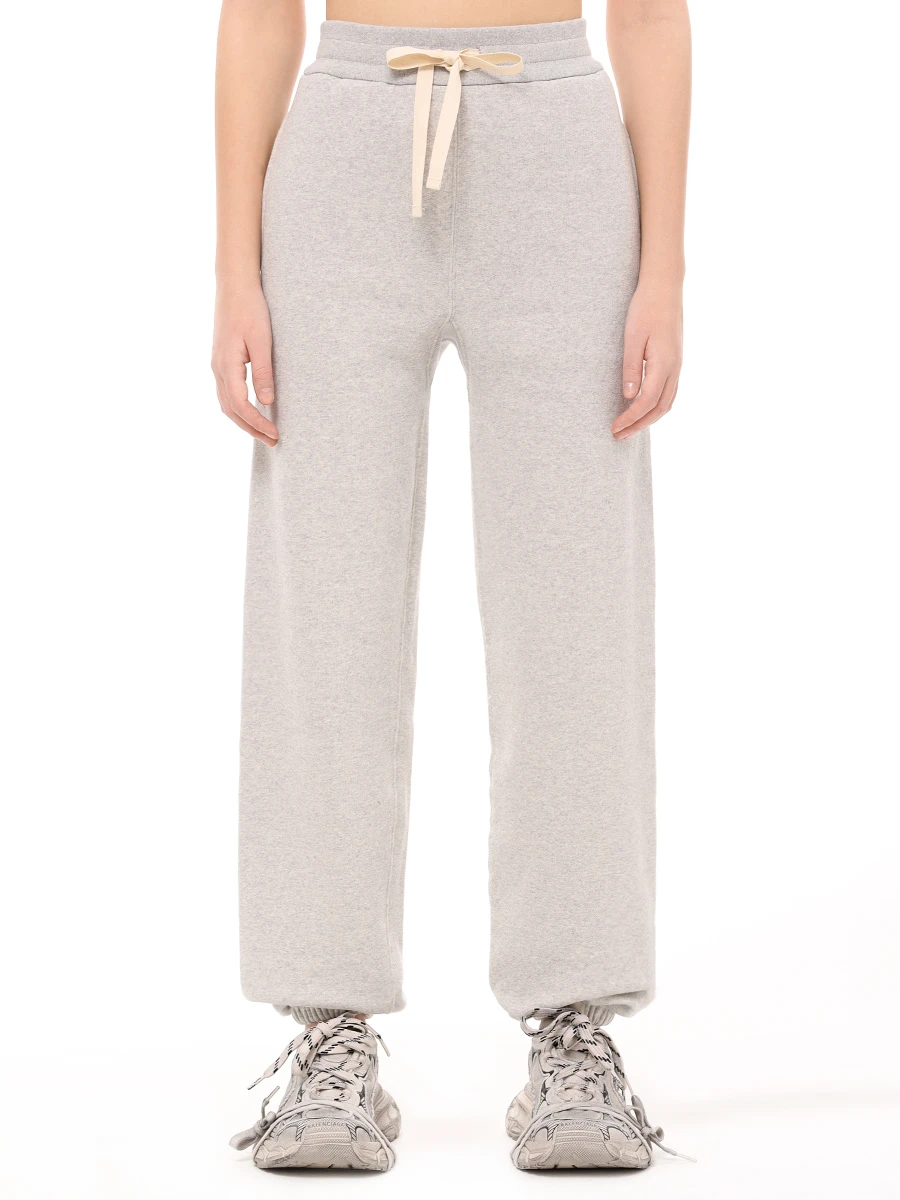 Брюки хлопковые JIL SANDER J40KA0130 J20010 052 Серый  Фото 4