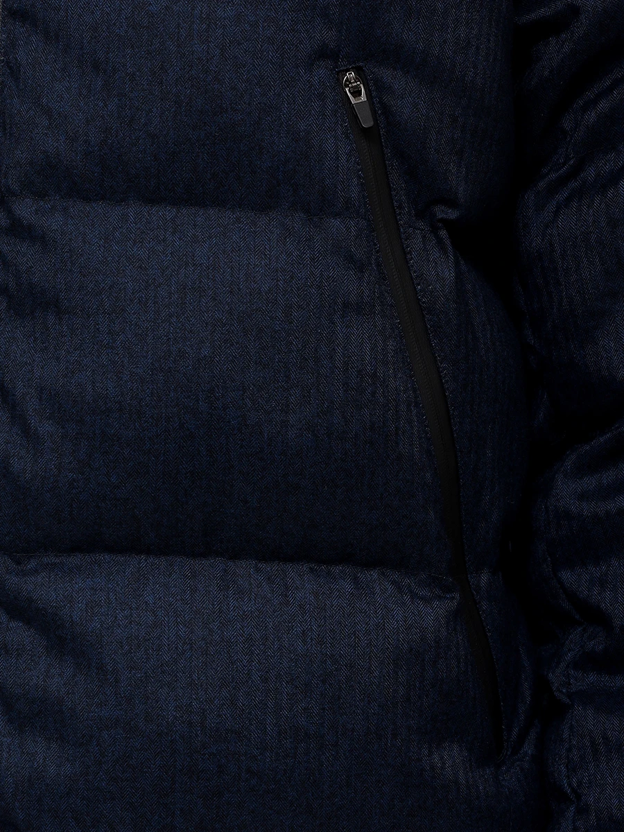 Куртка стеганая MC2 SAINT BARTH MAIER - FLANNEL 61 BLUE NAVY Синий  Фото 5