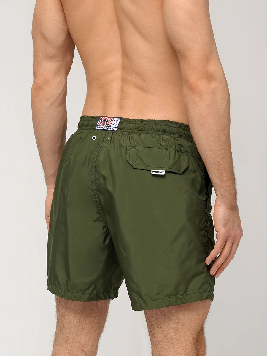 Шорты плавательные MC2 SAINT BARTH LIGGHTING PANTONE - 52 MILITARY Зеленый  Фото 3