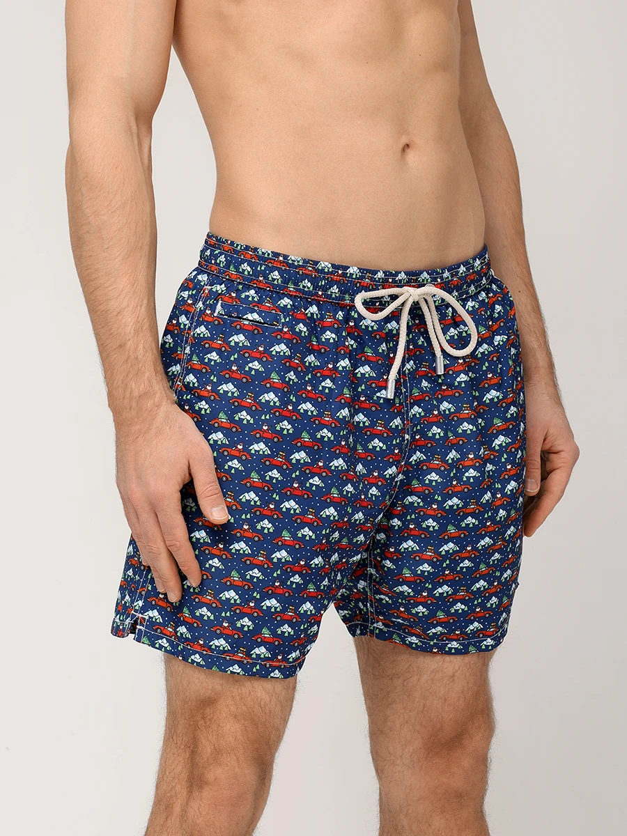 Шорты плавательные MC2 SAINT BARTH LIGHTING MICRO FANTASY - SANTA DRIVER 61 Красный  Фото 2