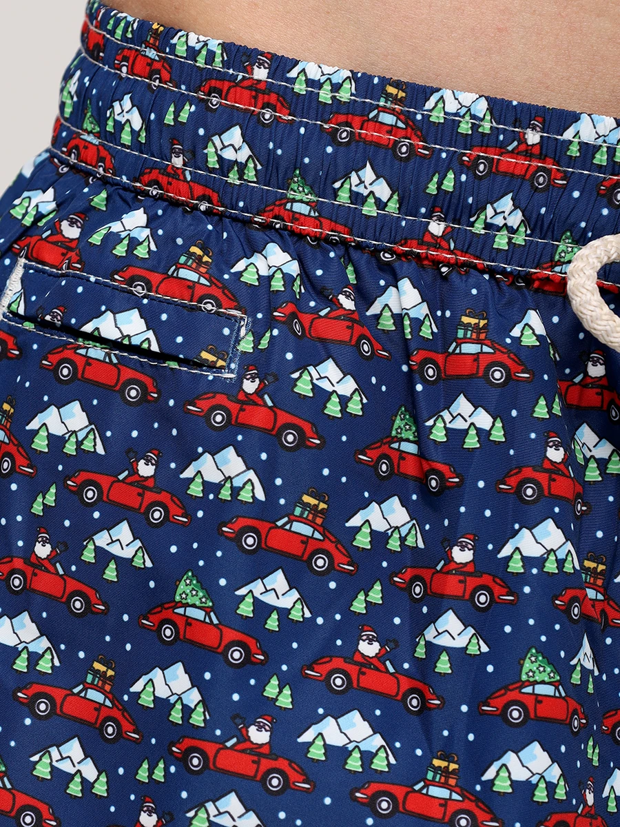 Шорты плавательные MC2 SAINT BARTH LIGHTING MICRO FANTASY - SANTA DRIVER 61 Красный  Фото 4