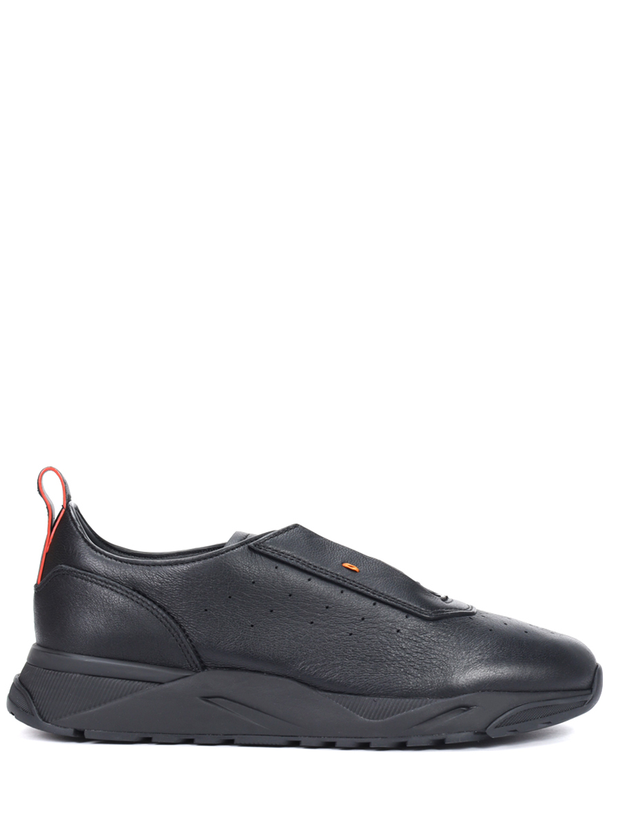 Кроссовки кожаные на меху SANTONI MBIG22032NERPAUAN01 Черный 