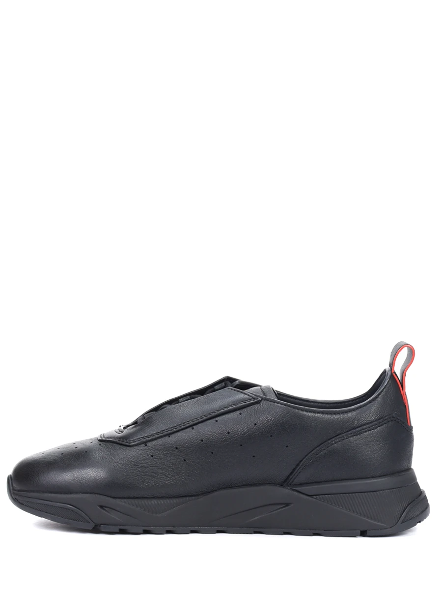 Кроссовки кожаные на меху SANTONI MBIG22032NERPAUAN01 Черный  Фото 3