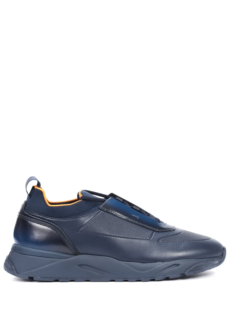 Кроссовки кожаные SANTONI MBIG22042NOTNKMTU61 Синий 
