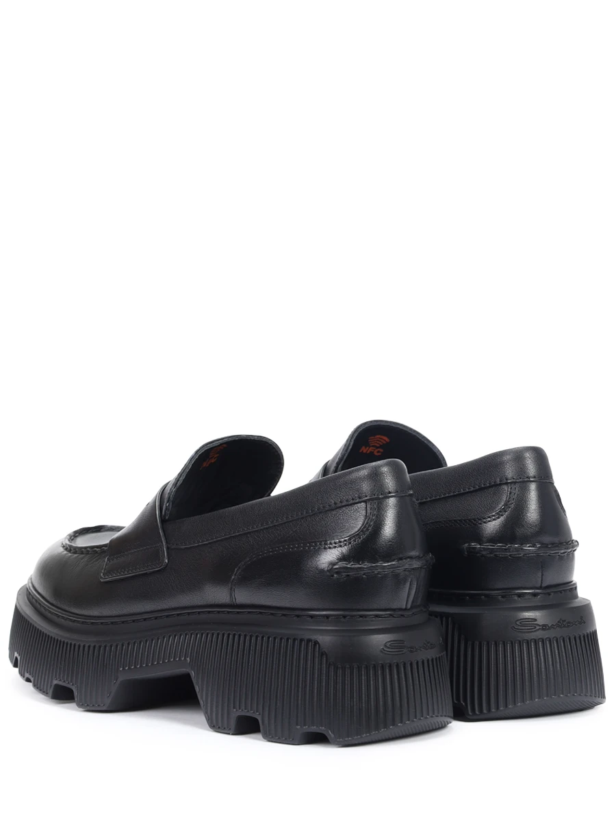 

Лоферы кожаные, Черный, WUCG71043NERRAIYN20