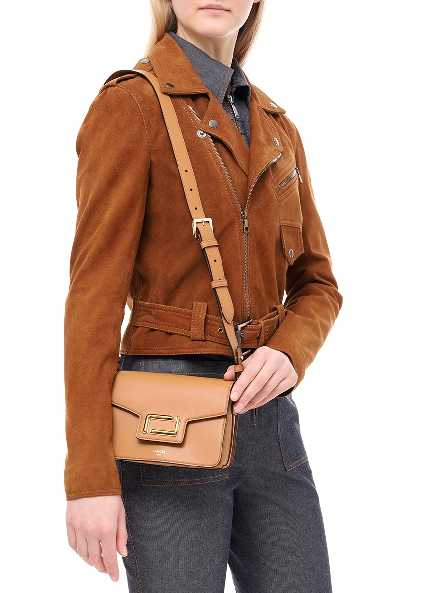 Сумка кожаная Sac Rabat LANCEL A13147 20 Коричневый  Фото 2