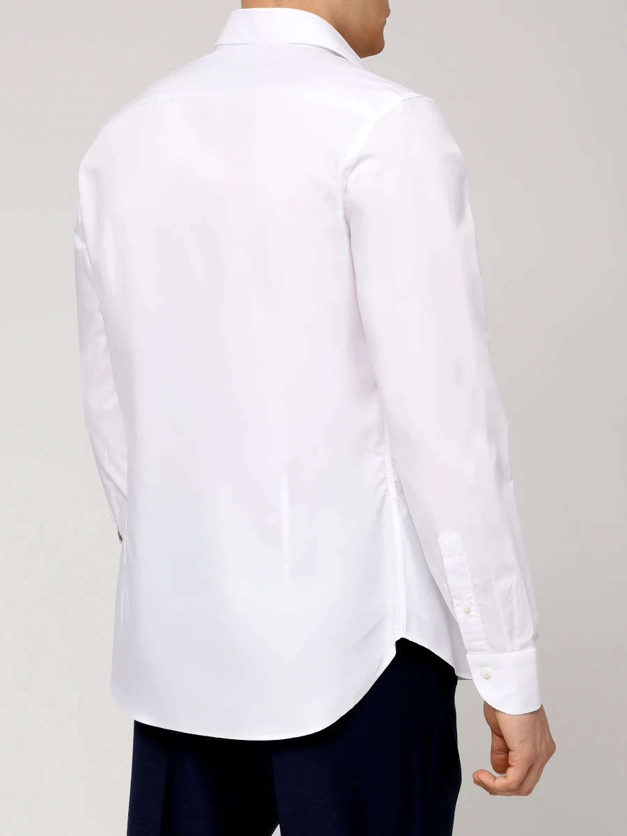 

Рубашка Slim Fit хлопковая, Белый, GR03299/NCLX018/001 SF