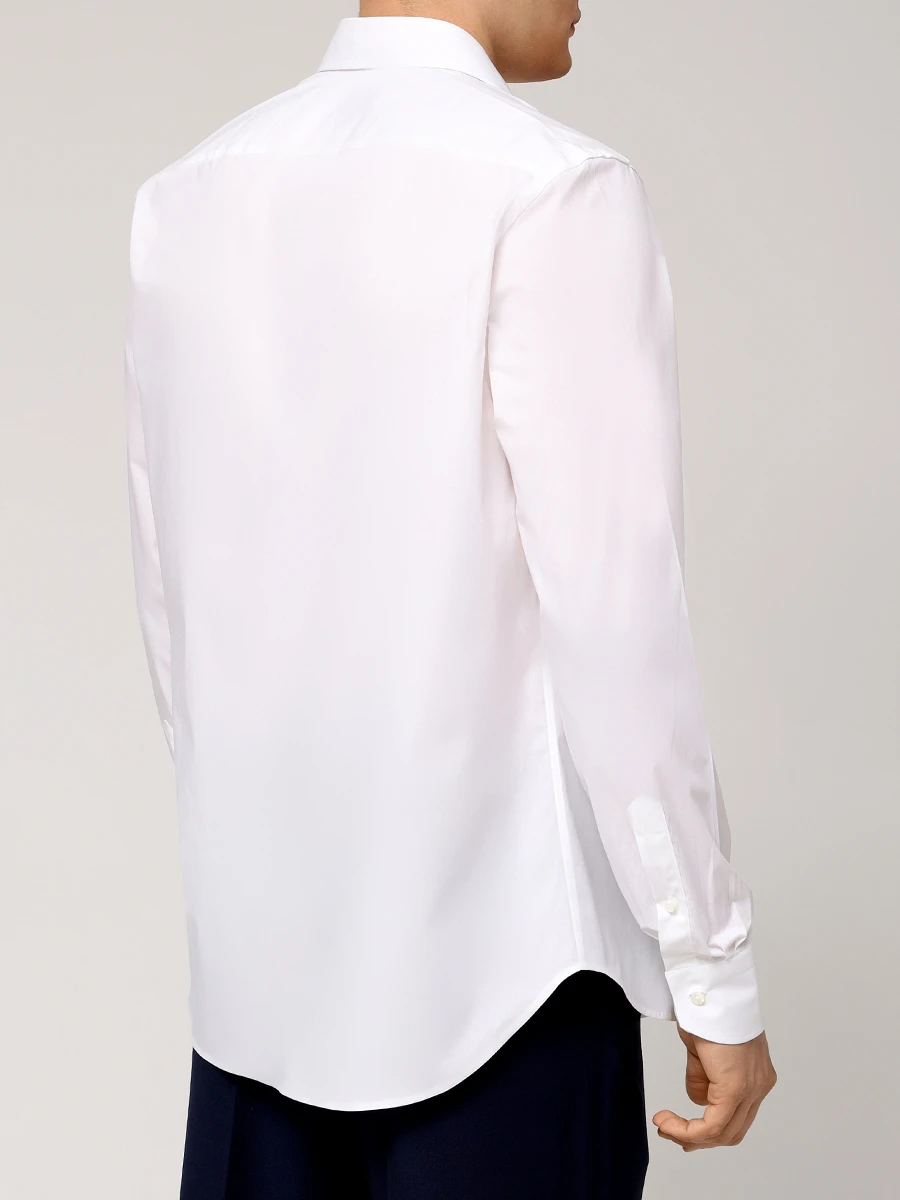 Рубашка Regular Fit хлопковая CANALI GA03288/CCL7018/001 RF Белый  Фото 3
