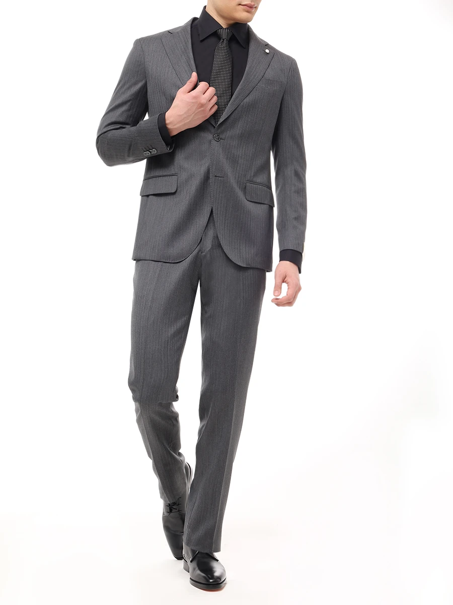 Рубашка Regular Fit хлопковая CANALI GA03288/CCL7018/101 RF Черный  Фото 2