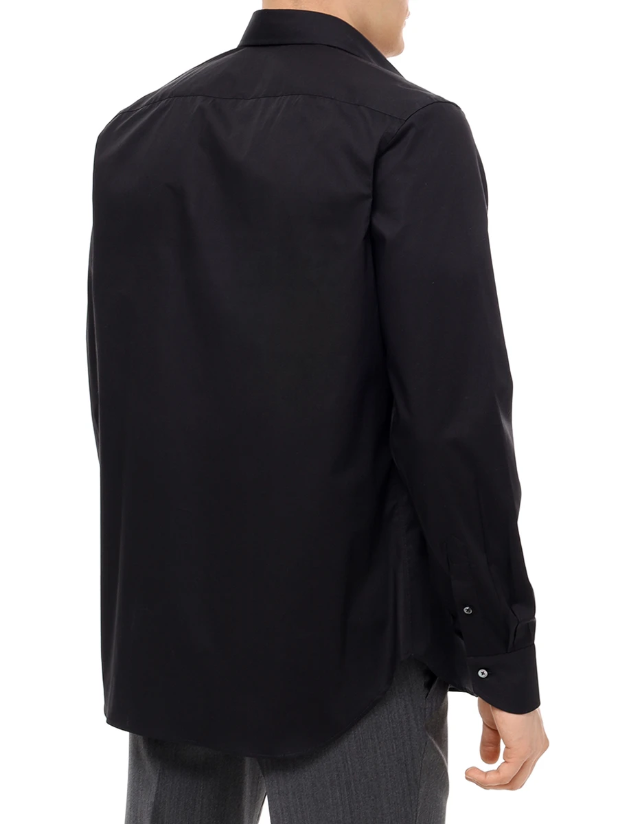 Рубашка Regular Fit хлопковая CANALI GA03288/CCL7018/101 RF Черный  Фото 3