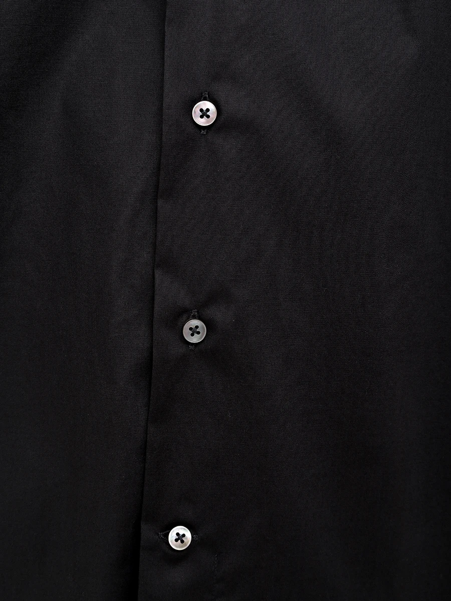 Рубашка Regular Fit хлопковая CANALI GA03288/CCL7018/101 RF Черный  Фото 5